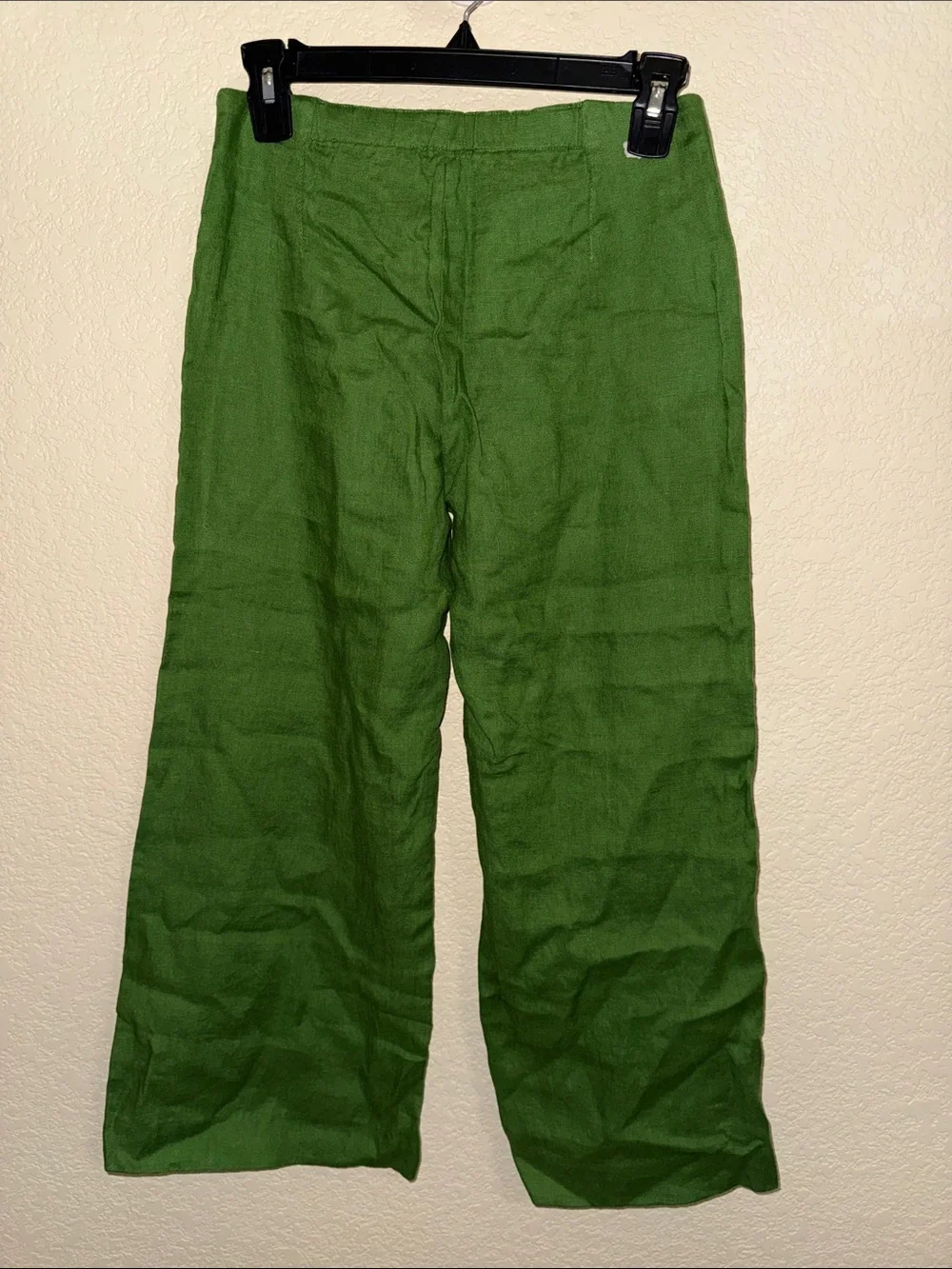 Banana Republic Green Linen Kick Flare Ankle Pants Petite 0 NWT